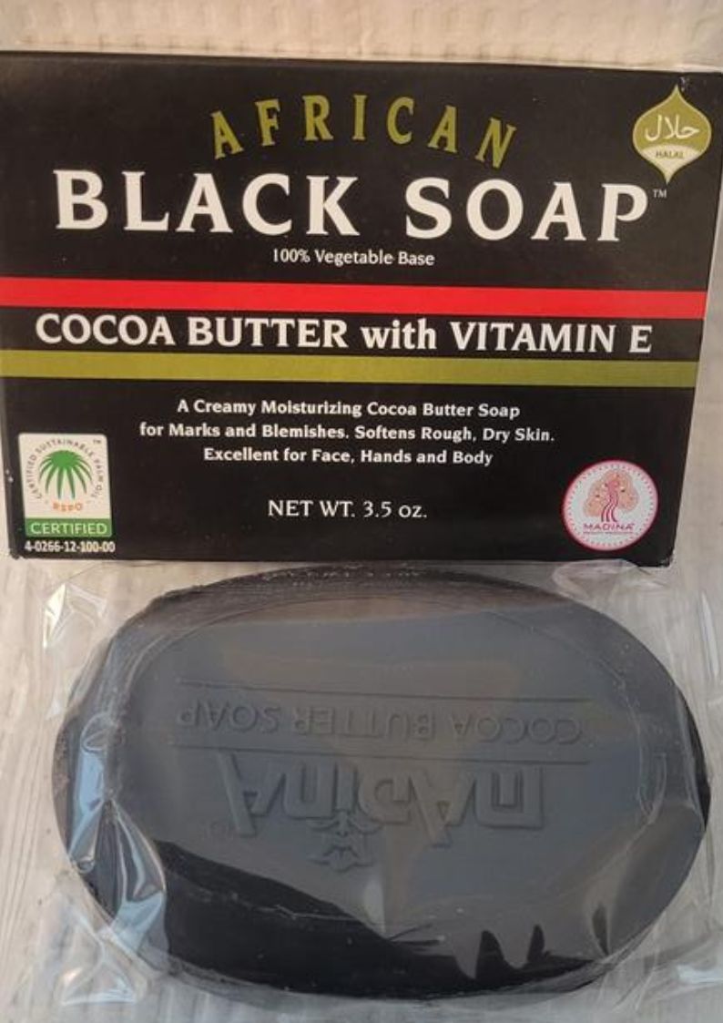 African Cocoa Butter Black Soap